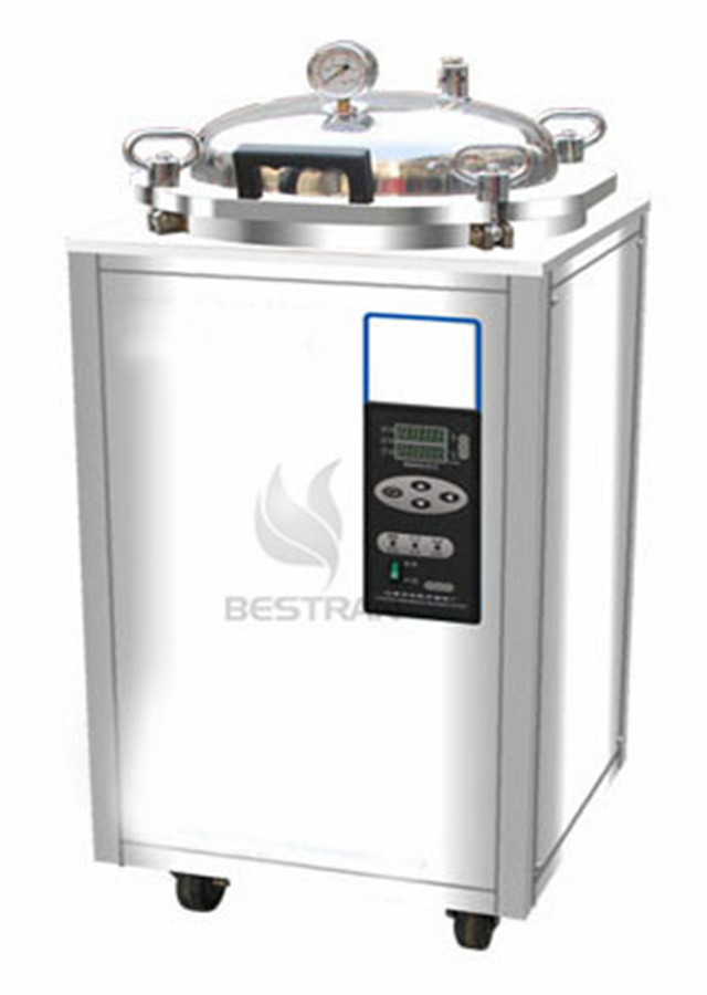 Clamshell type steam autoclave