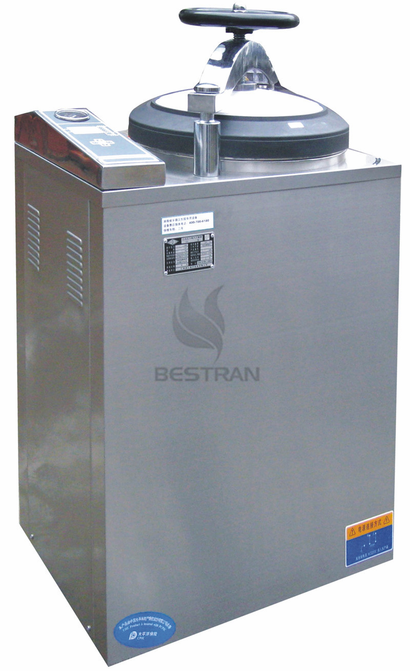 Vertical pressure steam sterilizer 