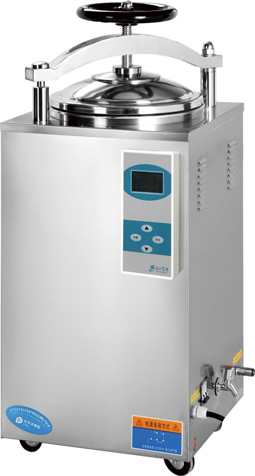 Vertical pressure steam sterilizer