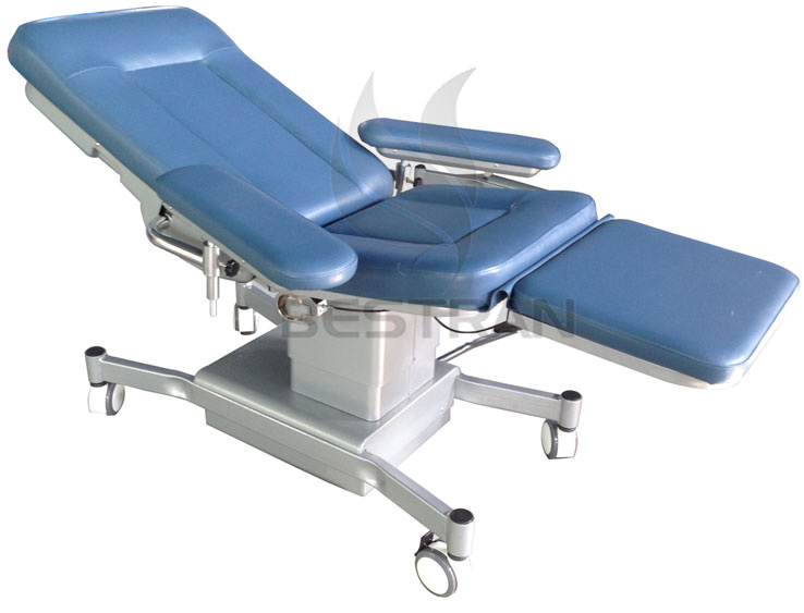 Hydraulic blood donation chair