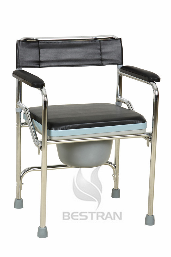 Steel commode chair