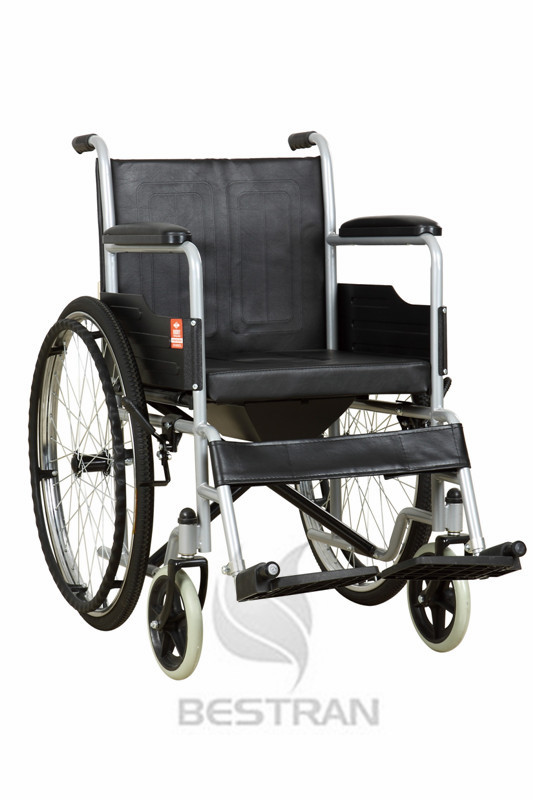 wheelchair with commode