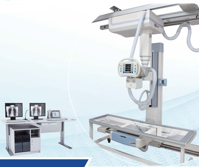 Digital ceiling suspended radiography system