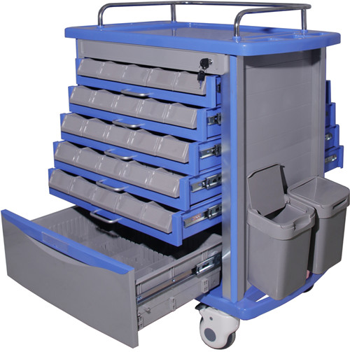 Dual-side ABS Medicnie Trolley