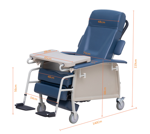 Luxurios Foldable Accompany Chair Bed Elderly Recliner Chair