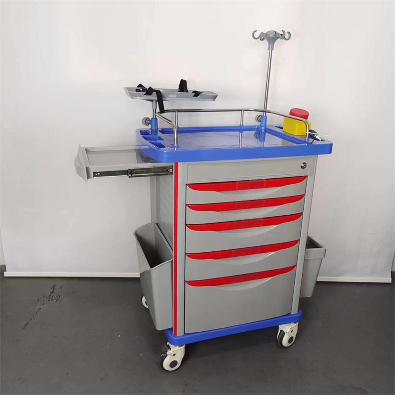 Hospital medical Emergency Trolley 