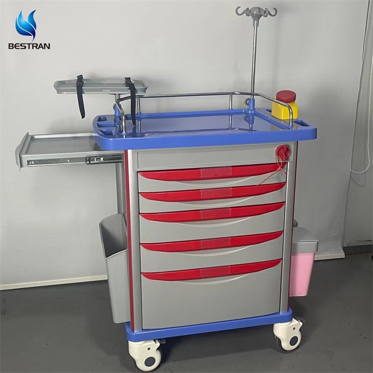 Emergency trolley with Disposable lock