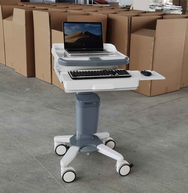 Laptop doctor workstation trolley