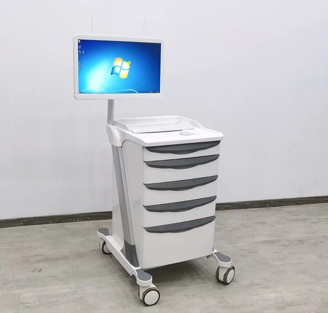 Doctor workstation computer trolley
