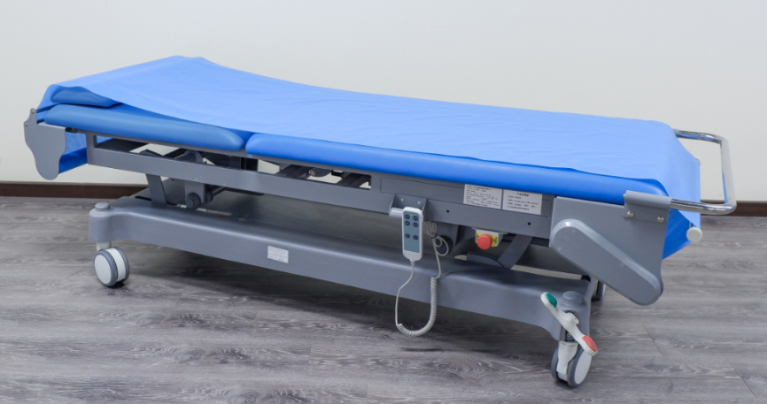 Electric ultrasound examination bed