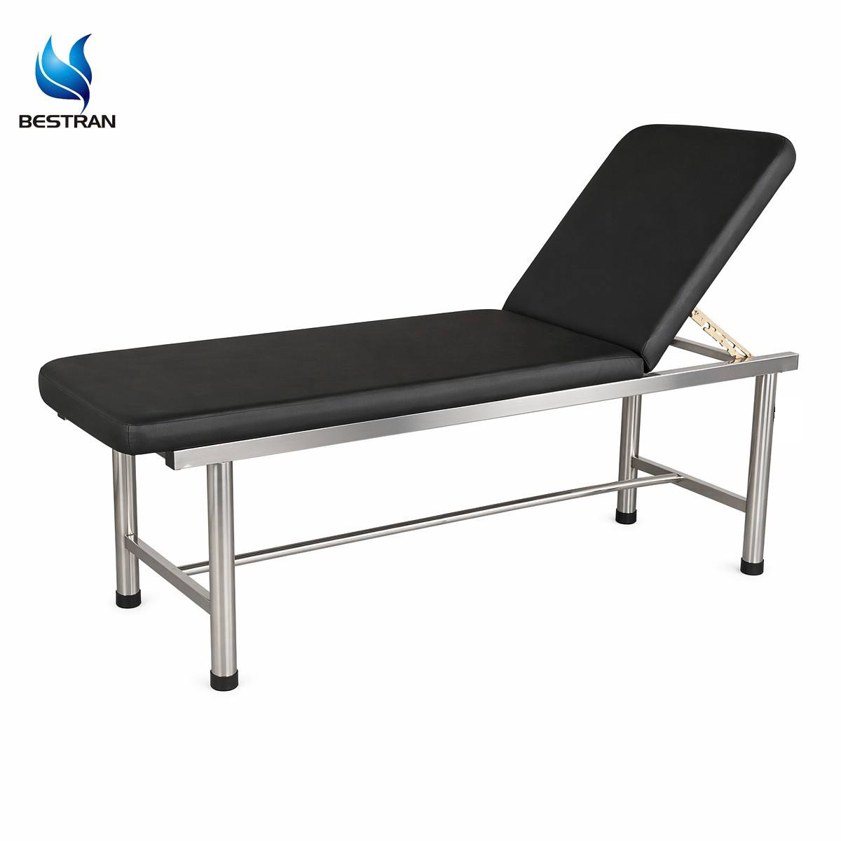 250kg Capacity Stainless Steel Medical Examination Table with Backrest Adjustable