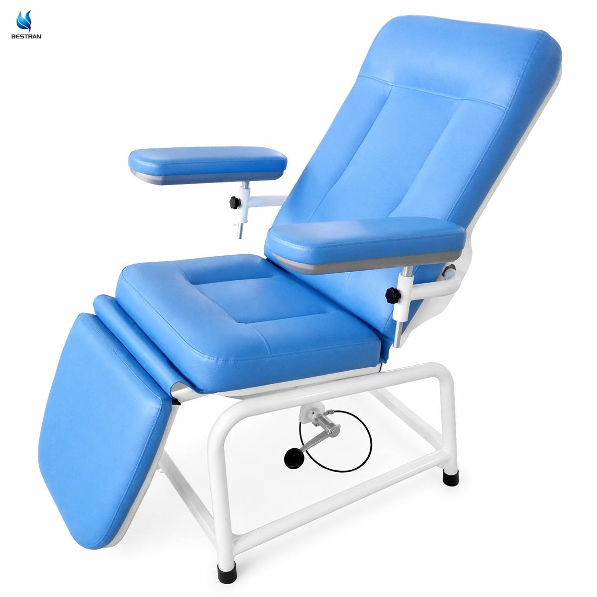 Manual Phlebotomy Chair with Swing-Out Arm Board for Blood Collection