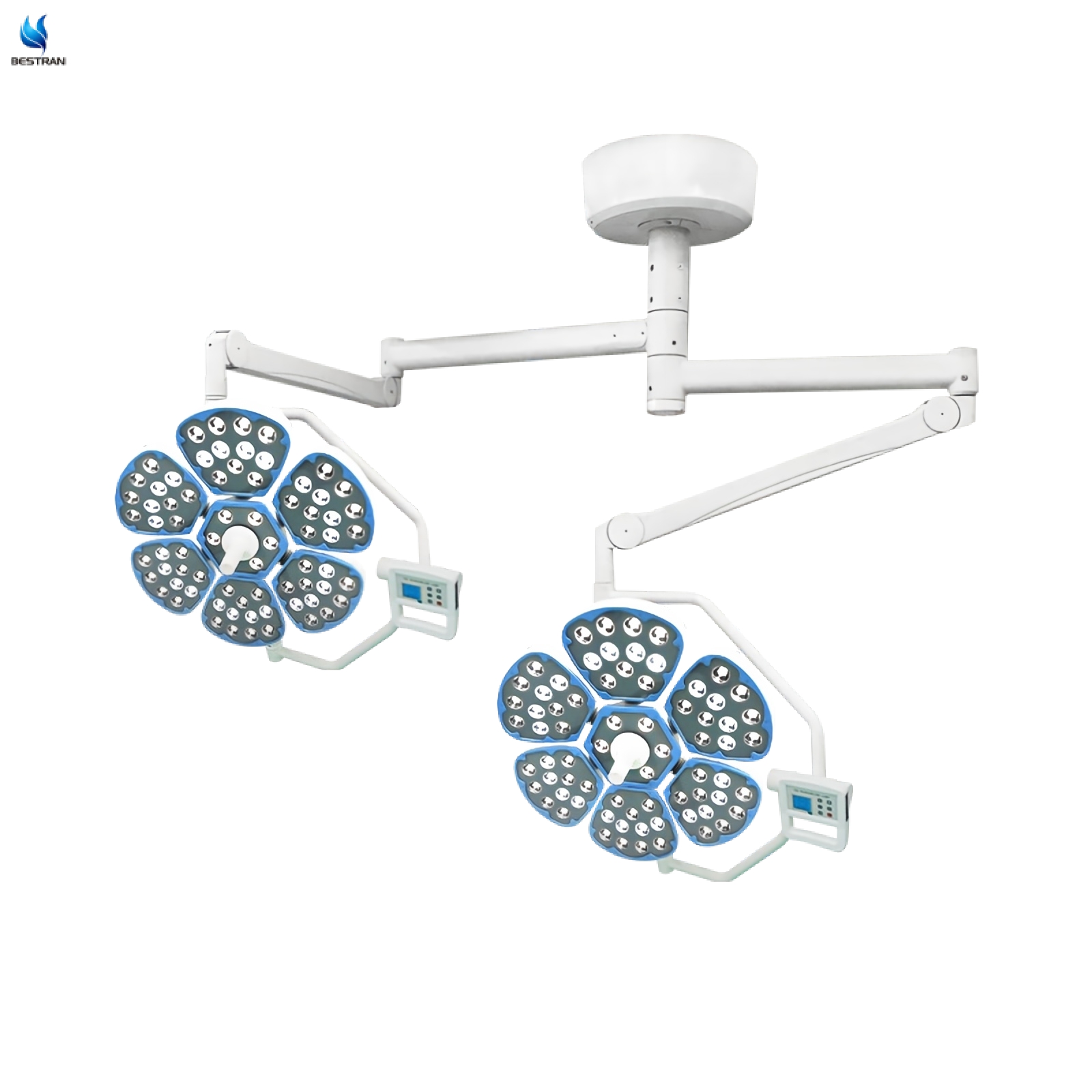 Ceiling Mounted Double Head LED Surgical Light Manufacturer | Operating Lamp