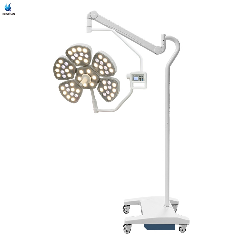Mobile LED Surgical Operating Light | 160,000 Lux Shadowless OT Lamp with Battery Backup