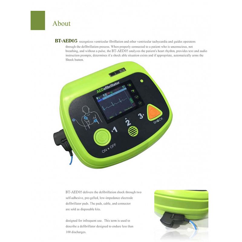 BTAED05 Hospital Medical Equipment Price of Automatic External
