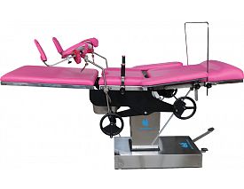Hydraulic obstetric table