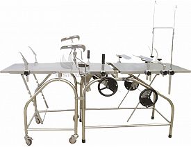 Manual gynecology bed