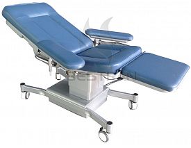 Hydraulic blood donation chair