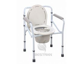 Steel commode chair