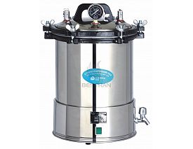 Portable pressure steam sterilizer