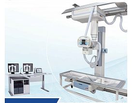 Digital ceiling suspended radiography system