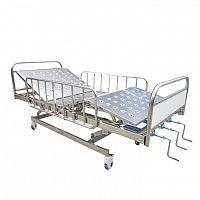 Stainless steel hospital bed