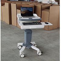 Laptop doctor workstation trolley