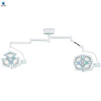Premium Double Dome Ceiling LED Surgical Light with Touch Screen, 193 LEDs and Adjustable CRI