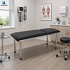 Heavy Duty Stainless Steel Medical Examination Bed with Paper Roll Holder and PU Mattress