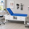 Medical Examination Table with Drawers, Adjustable Backrest and Powder Coated Steel Frame