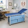 Medical Examination Table with Drawers, Storage Cabinet and Adjustable Backrest