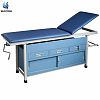 Medical Examination Table with Drawers, Storage Cabinet and Adjustable Backrest