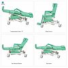 Electric Dialysis Chair with Height Adjustment, CPR Function and Three Motors