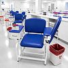Medical Blood Collection Chair with Storage Drawer and Adjustable Armrest