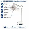 Mobile LED Operating Lamp | 120000Lux Portable Surgical Light with Emergency Battery