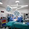 Ceiling Mounted Double Head LED Surgical Light Manufacturer | Operating Lamp